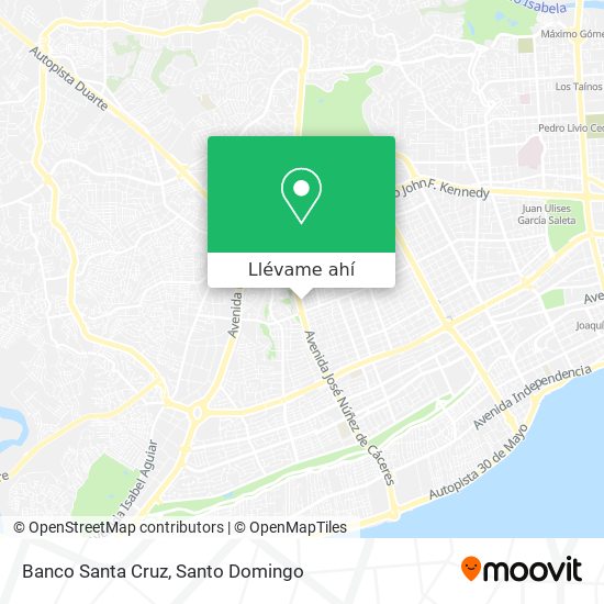 Mapa de Banco Santa Cruz