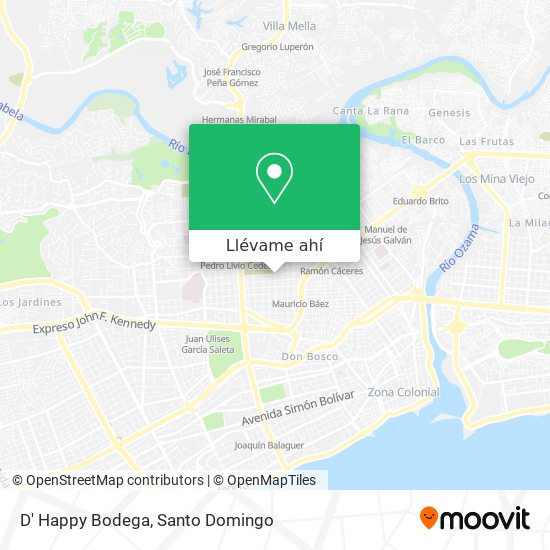 Mapa de D' Happy Bodega
