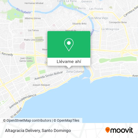 Mapa de Altagracia Delivery