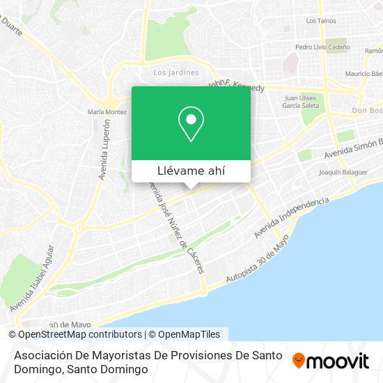 Mapa de Asociación De Mayoristas De Provisiones De Santo Domingo