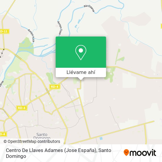 Mapa de Centro De Llaves Adames (Jose España)