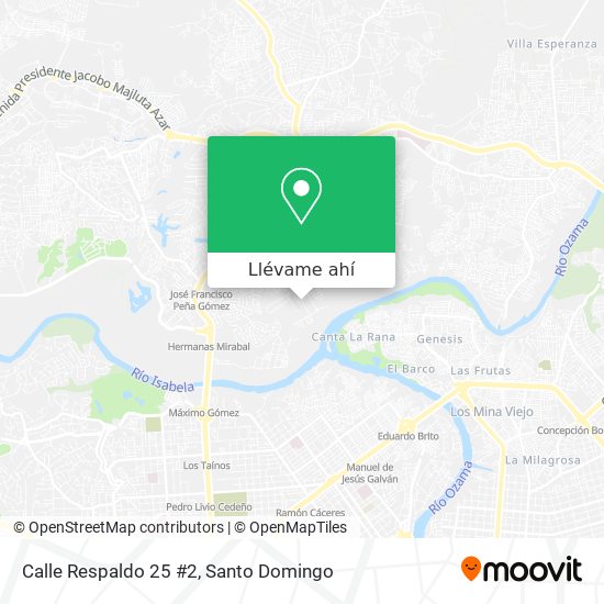 Mapa de Calle Respaldo 25 #2