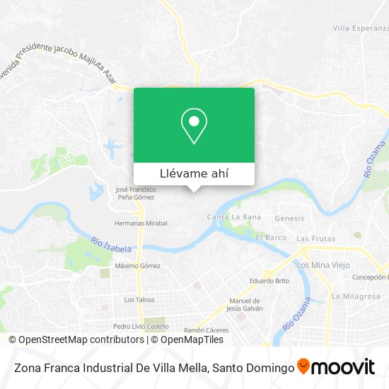 Mapa de Zona Franca Industrial De Villa Mella