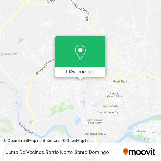 Mapa de Junta De Vecinos Barrio Norte