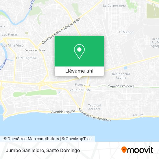 Mapa de Jumbo San Isidro