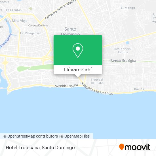 Mapa de Hotel Tropicana