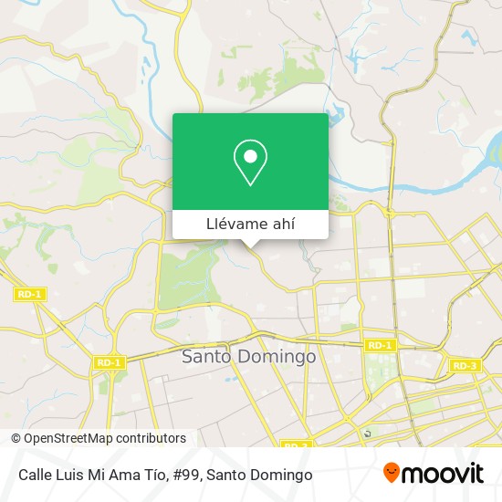 Mapa de Calle Luis Mi Ama Tío, #99