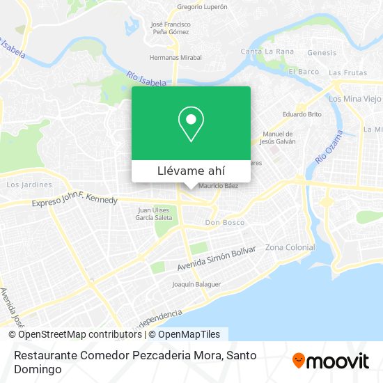Mapa de Restaurante Comedor Pezcaderia Mora