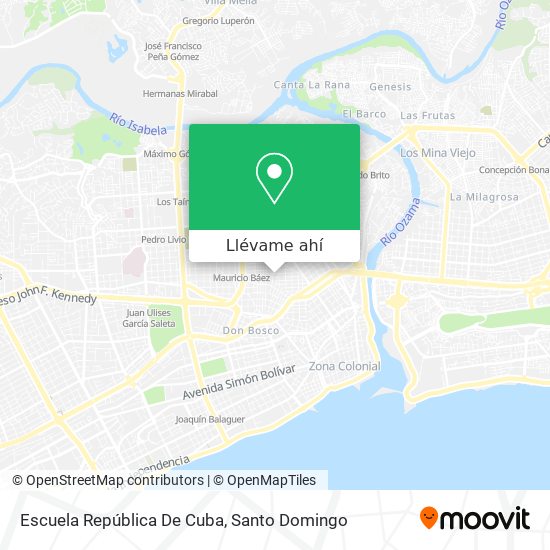 Mapa de Escuela República De Cuba