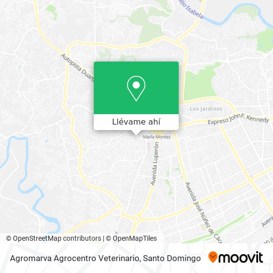 Mapa de Agromarva Agrocentro Veterinario
