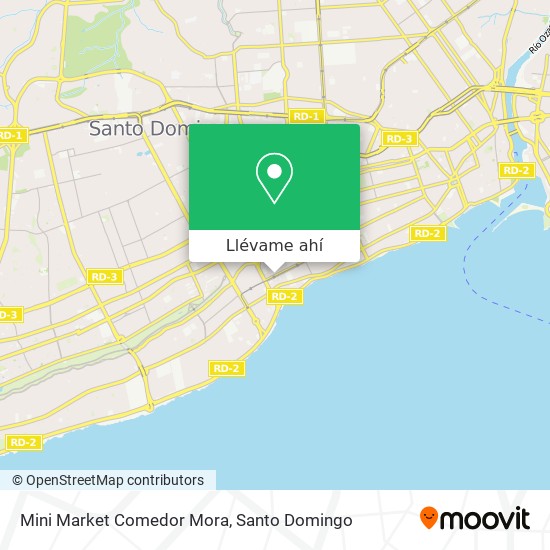 Mapa de Mini Market Comedor Mora