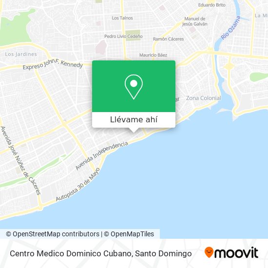 Mapa de Centro Medico Dominico Cubano