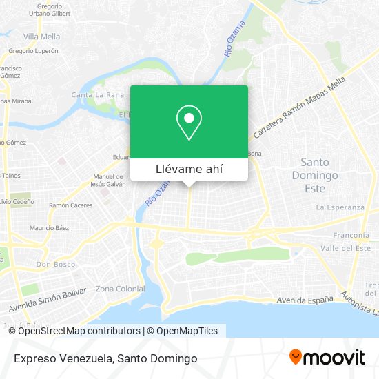 Mapa de Expreso Venezuela