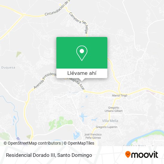 Mapa de Residencial Dorado III