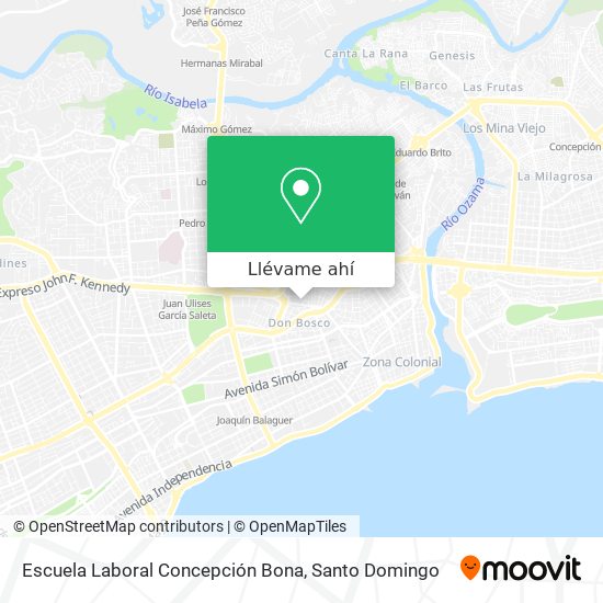 Mapa de Escuela Laboral Concepción Bona