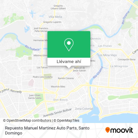 Mapa de Repuesto Manuel Martinez Auto Parts