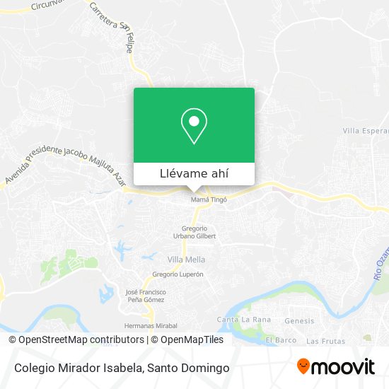 Mapa de Colegio Mirador Isabela