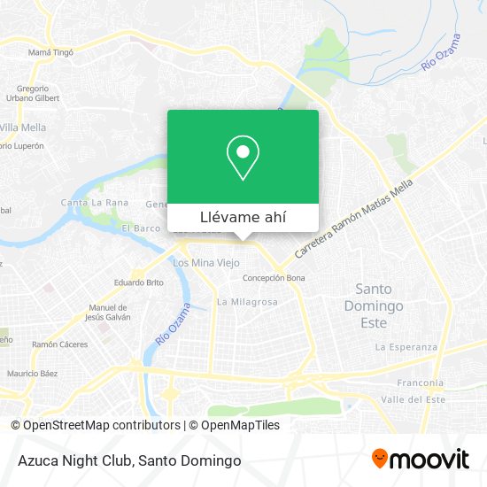 Mapa de Azuca Night Club
