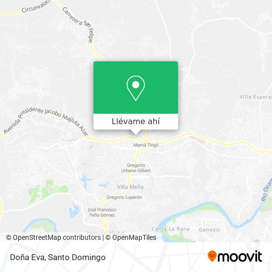 Mapa de Doña Eva