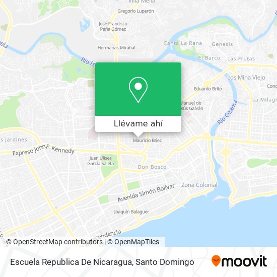 Mapa de Escuela Republica De Nicaragua