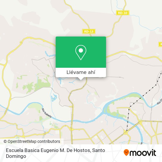 Mapa de Escuela Basica Eugenio M. De Hostos