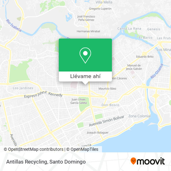 Mapa de Antillas Recycling