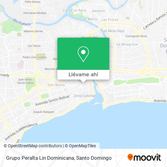 Mapa de Grupo Peralta Lin Dominicana