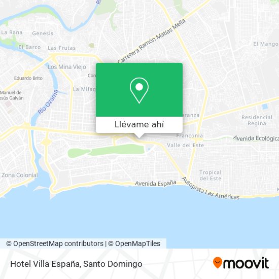 Mapa de Hotel Villa España