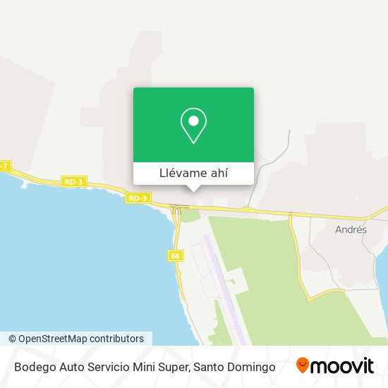 Mapa de Bodego Auto Servicio Mini Super