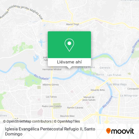 Mapa de Iglesia Evangélica Pentecostal Refugio II