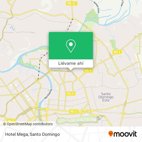Mapa de Hotel Mega