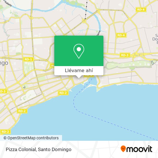 Mapa de Pizza Colonial