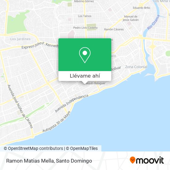 Mapa de Ramon Matias Mella