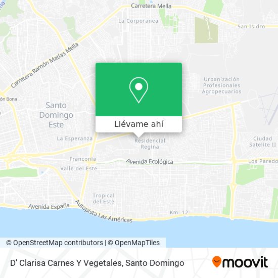 Mapa de D' Clarisa Carnes Y Vegetales
