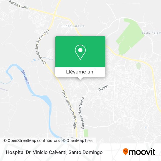 Mapa de Hospital Dr. Vinicio Calventi