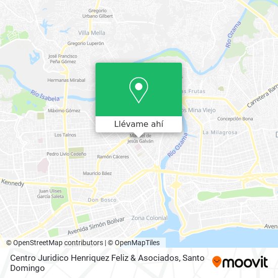 Mapa de Centro Juridico Henriquez Feliz & Asociados