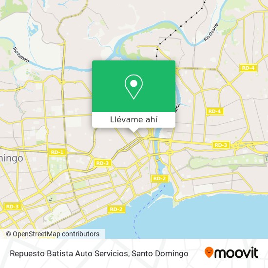 Mapa de Repuesto Batista Auto Servicios