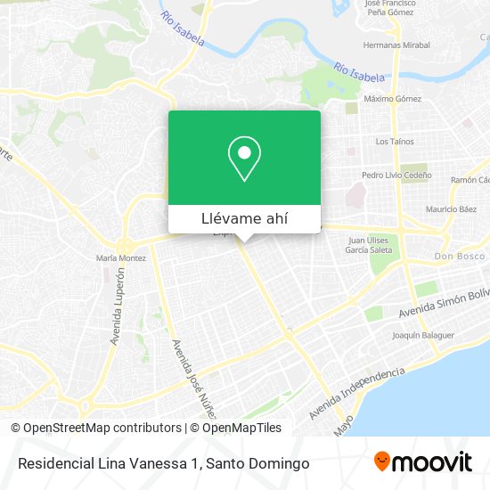 Mapa de Residencial Lina Vanessa 1