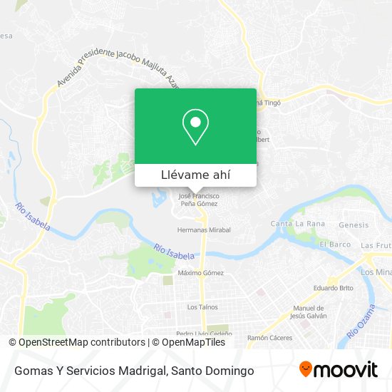 Mapa de Gomas Y Servicios Madrigal