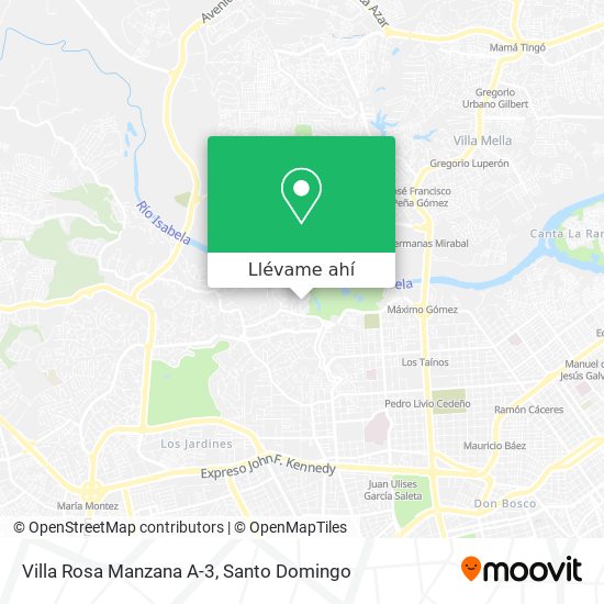 Mapa de Villa Rosa Manzana A-3