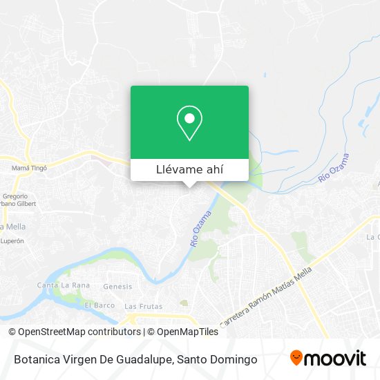 Mapa de Botanica Virgen De Guadalupe
