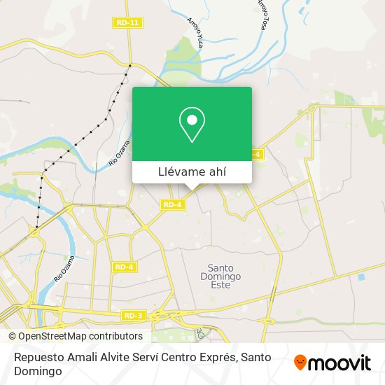 Mapa de Repuesto Amali  Alvite Serví Centro Exprés
