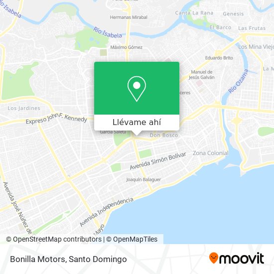Mapa de Bonilla Motors