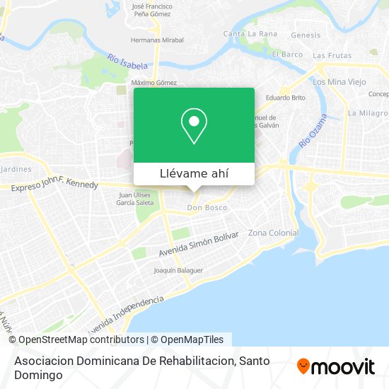 Mapa de Asociacion Dominicana De Rehabilitacion