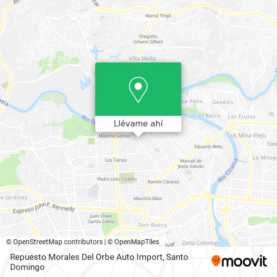 Mapa de Repuesto Morales Del Orbe Auto Import