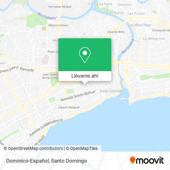Mapa de Dominico-Español
