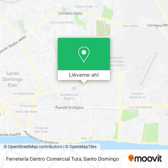 Mapa de Ferretería Centro Comercial Tuta
