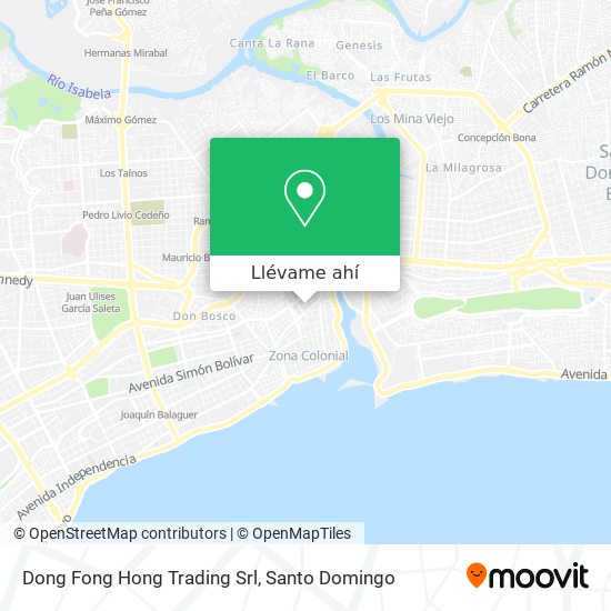 Mapa de Dong Fong Hong Trading Srl
