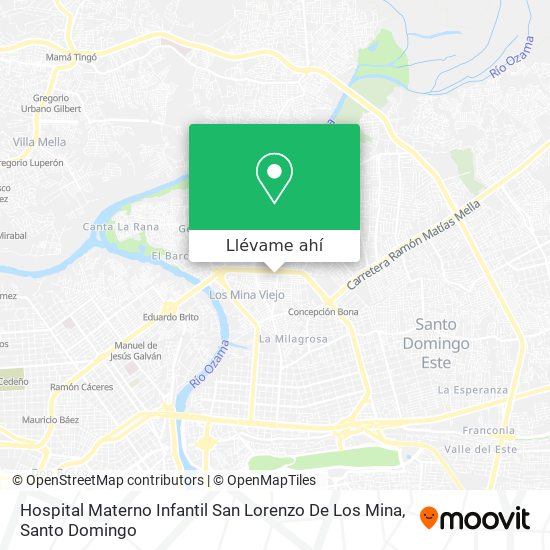 Mapa de Hospital Materno Infantil San Lorenzo De Los Mina