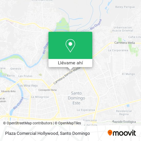 Mapa de Plaza Comercial Hollywood